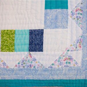 White with Shades of Blue, Green and Turquoise - Image 3