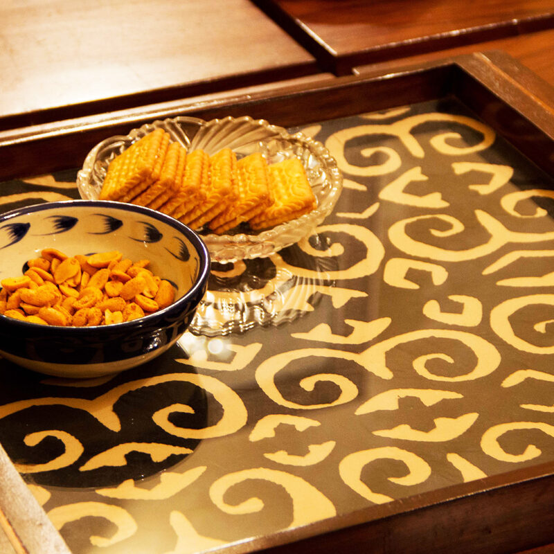 Square Black and Beige