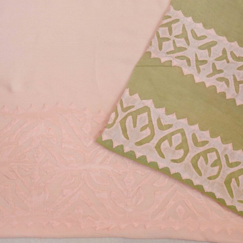 pink with apple green