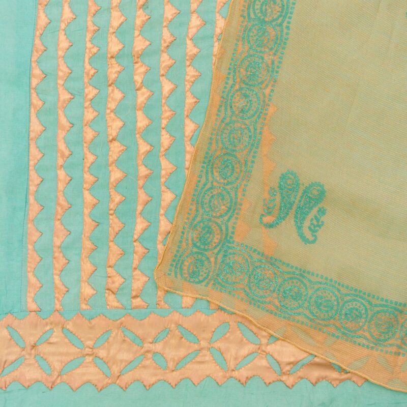 firozi golden with dupatta